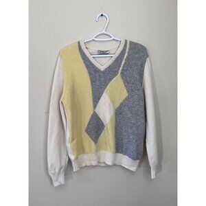 The Titleist Collection Mens Large Long Sleeve Waffle Knit Sweater Diamand Golf